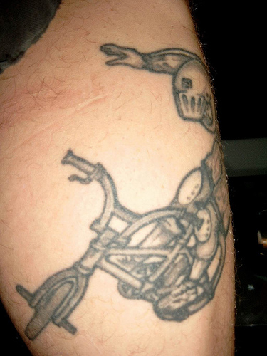 BMX tattoo on his side so we thought we'd share it with the rest of you.